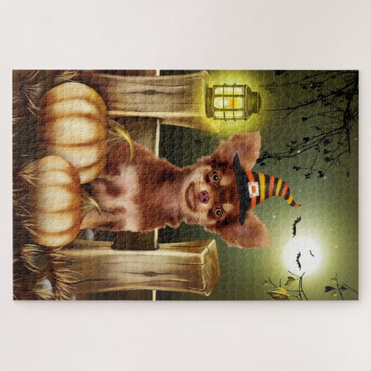 Chihuahua Dog Halloween Jigsaw Puzzle (Horizontal)