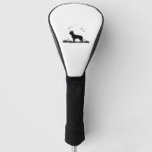 Chihuahua Dog - Halloween Moon Silhouette Classic Golf Headcover (Vorderseite)