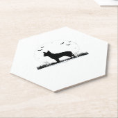 Chihuahua Dog - Halloween Moon Silhouette Classic Untersetzer (angewinkelt)