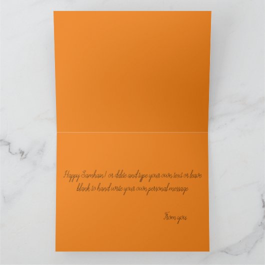 Chihuahua Dog Hexenmeister Halloween Karte (Innenseite)