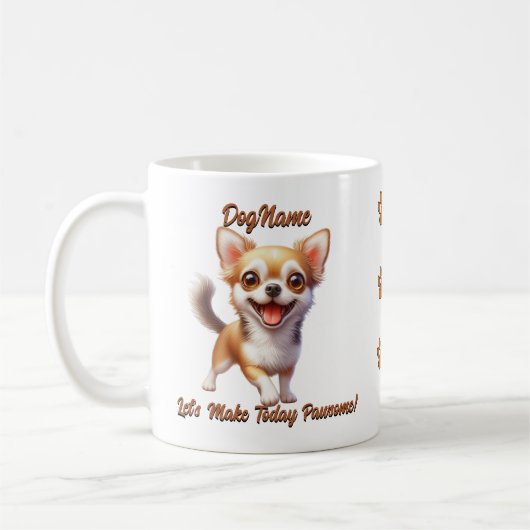 Chihuahua - Dog hinzufügen, Text ändern Kaffeetasse (Links)
