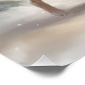 Chihuahua Dog in Schnee Weihnachten Poster (Ecke)