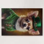 Chihuahua Dog in St. Patrick's Day Dress Puzzle (Horizontal)