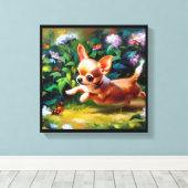 Chihuahua Dog Leinwanddruck (Insitu (Holzboden))