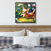 Chihuahua Dog Leinwanddruck (Insitu (Schlafzimmer))