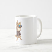 Chihuahua Dog Long Hairs Summer Vibes Kaffeetasse (VorderseiteRechts)