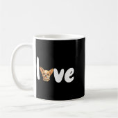 Chihuahua Dog Love For Valentine's Day Kaffeetasse (Links)
