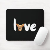 Chihuahua Dog Love For Valentine's Day Mousepad (Mit Mouse)
