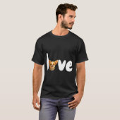 Chihuahua Dog Love For Valentines Day T-Shirt (Vorne ganz)