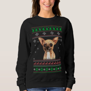 Chihuahua Dog Lover Ugly Christmas Sweater Xmas Sweatshirt