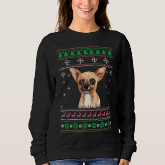 Chihuahua Dog Lover Ugly Christmas Sweater Xmas Sweatshirt