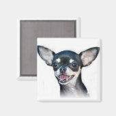 Chihuahua dog Magnet (Vorderseite/Rückseite)