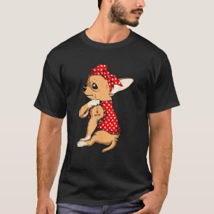 Chihuahua Dog Mama Bandana Niedlich I Liebe Mama T T-Shirt