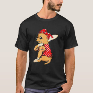 Chihuahua Dog Mama Bandana Niedlich I Liebe Mama T T-Shirt