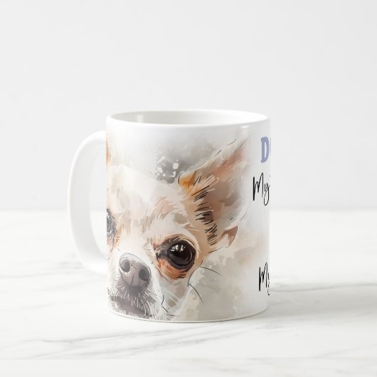 Chihuahua Dog Mama Kaffeetasse (Vorderseite Links)
