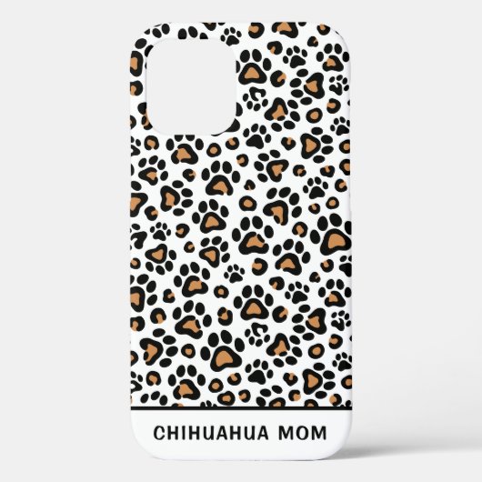 Chihuahua Dog Mama mit Leopard Paw Print Case-Mate iPhone Hülle (Rückseite)