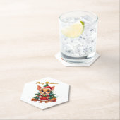 Chihuahua Dog Merry Christmas Untersetzer (Vor Ort)