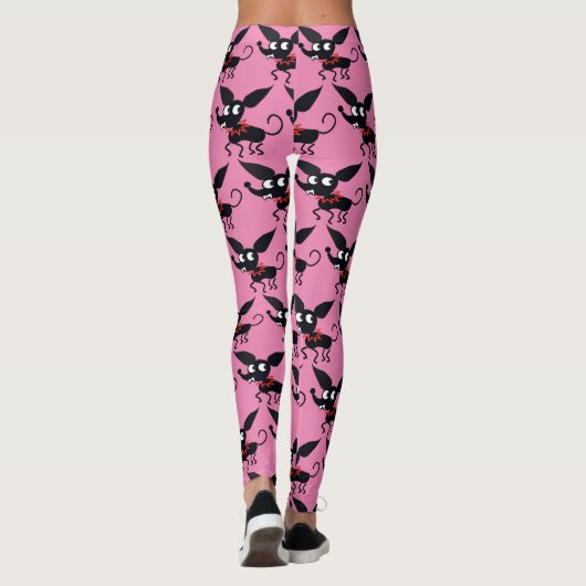 CHIHUAHUA DOG MEXIKAN CARTOON STIL Leggings (Rückseite)