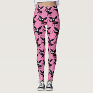CHIHUAHUA DOG MEXIKAN CARTOON STIL Leggings