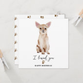 Chihuahua Dog Mum Puppy Pers Birthday Karte (Vorderseite/Rückseite Beispiel)
