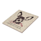 Chihuahua Dog My Sunshine Brown Fliese (Seite)