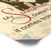 Chihuahua Dog My Sunshine Poster (Ecke)