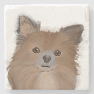 CHIHUAHUA DOG Natural Stone Wall Art Untersetzer