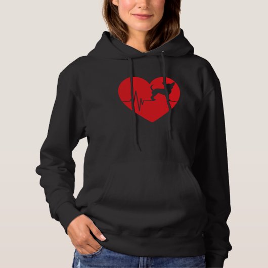 chihuahua dog owner chihuahua Valentine's Day Hoodie (Vorderseite)