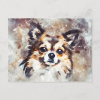 Chihuahua Dog Painting Postcard
