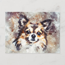 Chihuahua Dog Painting Postcard Postkarte
