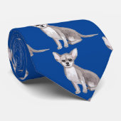 Chihuahua Dog Pattern Krawatte (Gerollt)