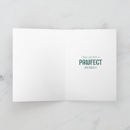 Chihuahua Dog Pawfect Day - Happy Birthday Mum Karte (Innenseite)