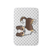 Chihuahua Dog & Paws Badematte (Vorderseite Vertikal)