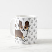 Chihuahua Dog & Paws Kaffeetasse (Vorderseite Links)