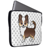 Chihuahua Dog & Paws Laptopschutzhülle (Vorne Rechts)