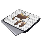 Chihuahua Dog & Paws Laptopschutzhülle (Vorne Knopf)