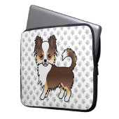 Chihuahua Dog & Paws Laptopschutzhülle (Vorderseite Links)
