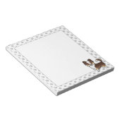 Chihuahua Dog & Paws Notizblock (angewinkelt)