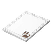 Chihuahua Dog & Paws Notizblock (Rotiert)