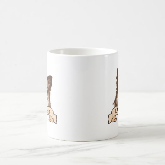 Chihuahua Dog Personalisiert Kaffeetasse (Mittel)