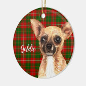 Chihuahua Dog Personalisiert Keramik Ornament (Links)