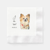 Chihuahua Dog Personalisiert tue ich auch Serviette (Vorderseite)