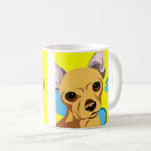 Chihuahua Dog Portrait Kaffeetasse (VorderseiteRechts)