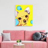 Chihuahua Dog Portrait Leinwanddruck (Insitu (Wohnzimmer))