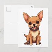Chihuahua Dog Postkarte (Vorne/Hinten)