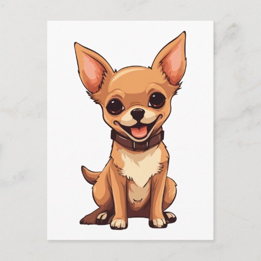 Chihuahua Dog Postkarte (Vorderseite)