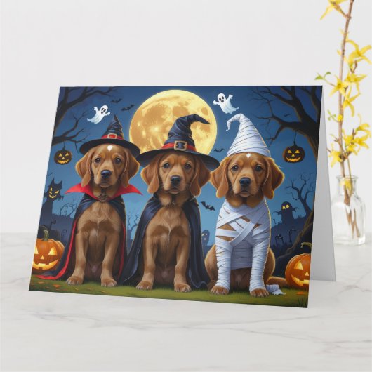 Chihuahua Dog Pumpkin Halloween Funny Karte (Gelbe Blume)