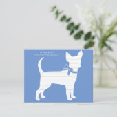 Chihuahua Dog Puppy Dankeskarte (Stehend Vorderseite)