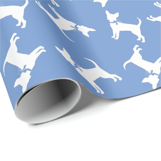 Chihuahua Dog Puppy Geschenkpapier (Rolleneckpunkt)
