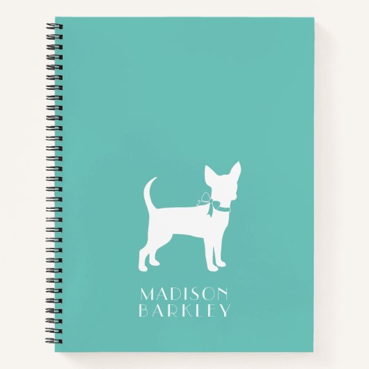 Chihuahua Dog Puppy-Notebook Notizblock (Vorderseite)